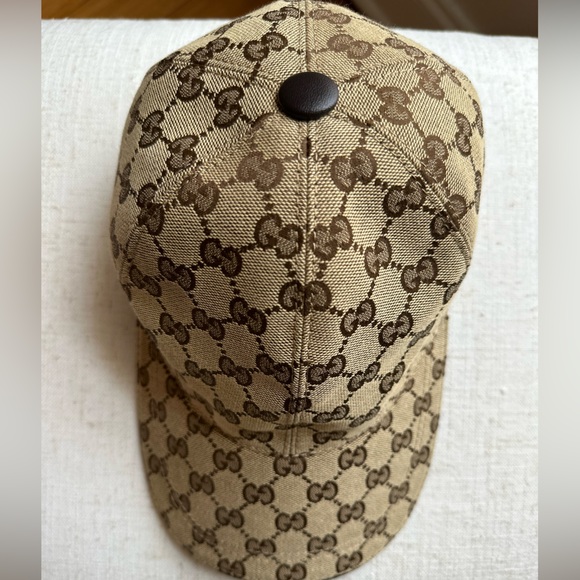 GG Brown Patterned Men's Cap - Picture 1 of 4